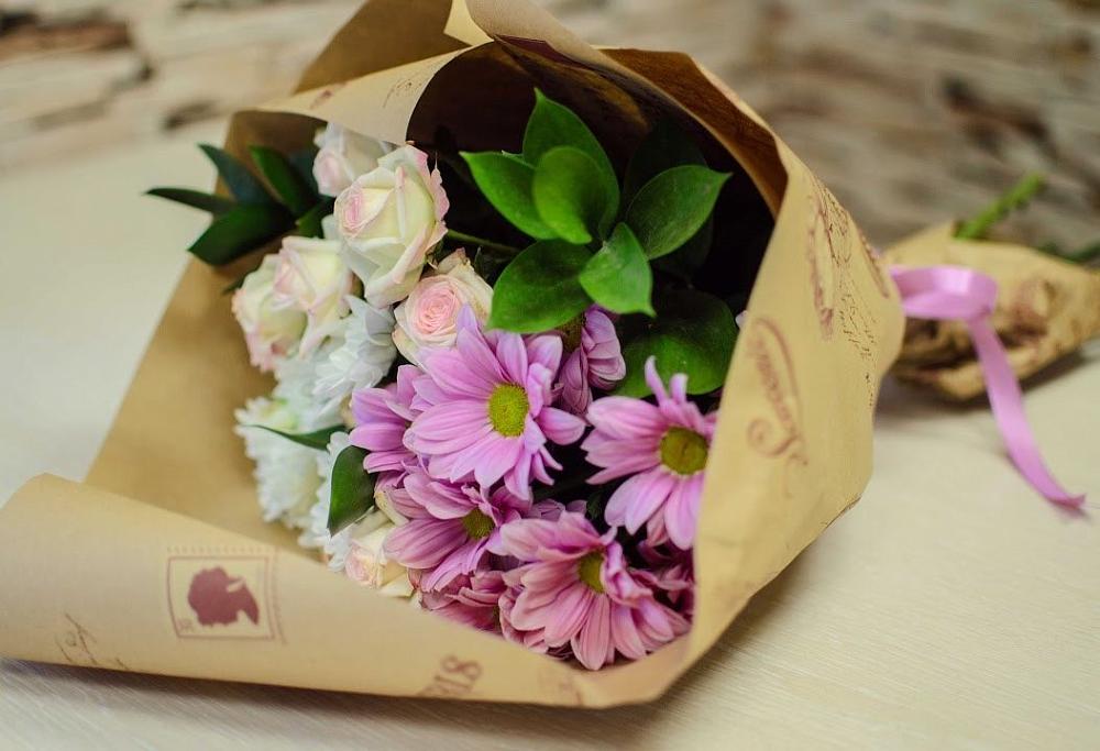 Букет цветов из: Розы и Хризантемы в городе Грязи