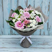 Букет цветов из:  Герберы, Альстромерии и Хризантемы #REPLACE_PRED# городе Грязи