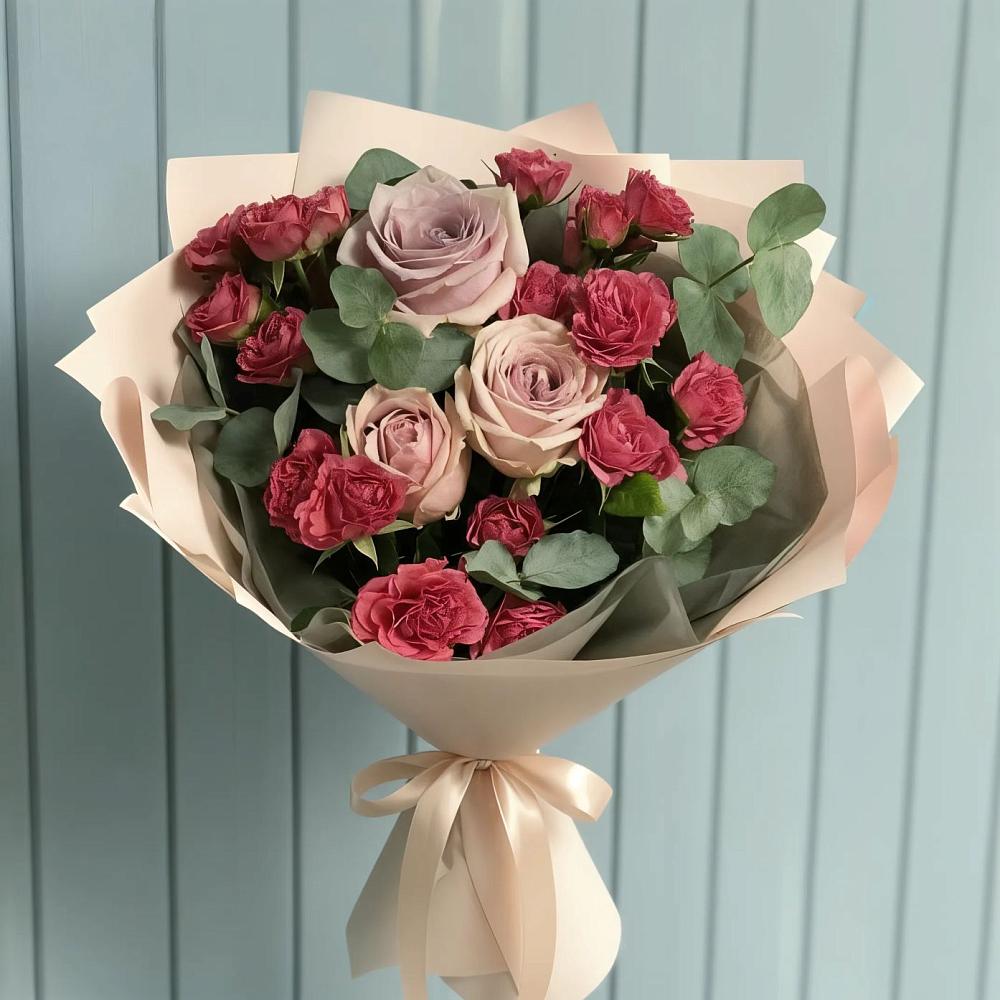 Букет цветов из: Гвоздики и Розы в городе Грязи