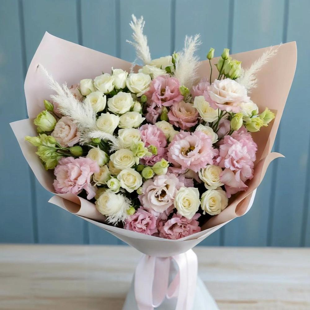 Букет цветов из: Альстромерии и Розы в городе Грязи