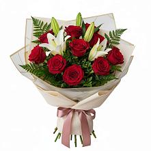 Букет цветов из:  Лилии и Розы в городе Грязи