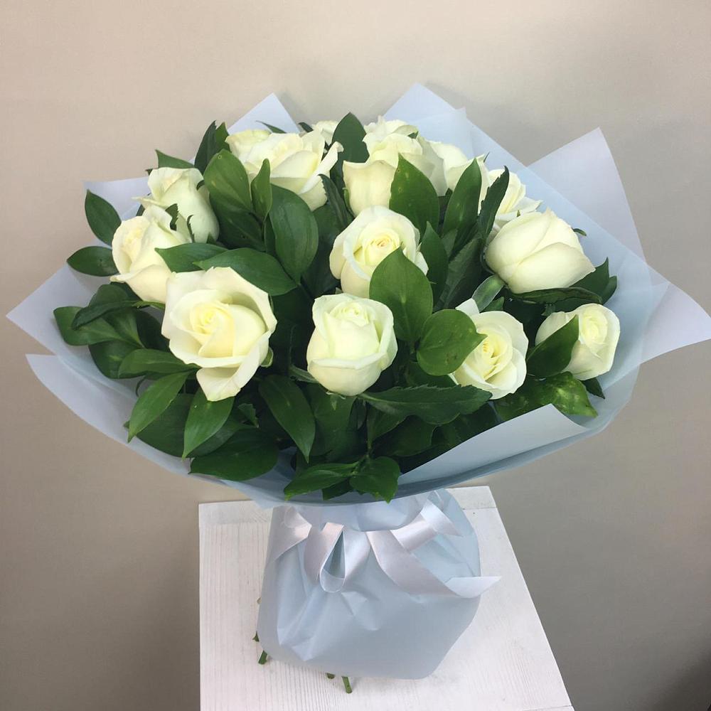 Букет 15 Белых роз Проуд в городе Грязи