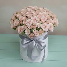 Цветочная композиция из Розы в шляпной коробке в городе Грязи