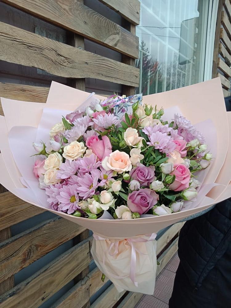 Букет цветов из: Розы и Хризантемы в городе Грязи