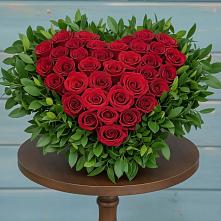 Цветочная композиция из Розы в виде сердца #REPLACE_PRED# городе Грязи