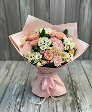 Букет цветов из:  Гвоздики, Розы и Хризантемы в городе Грязи