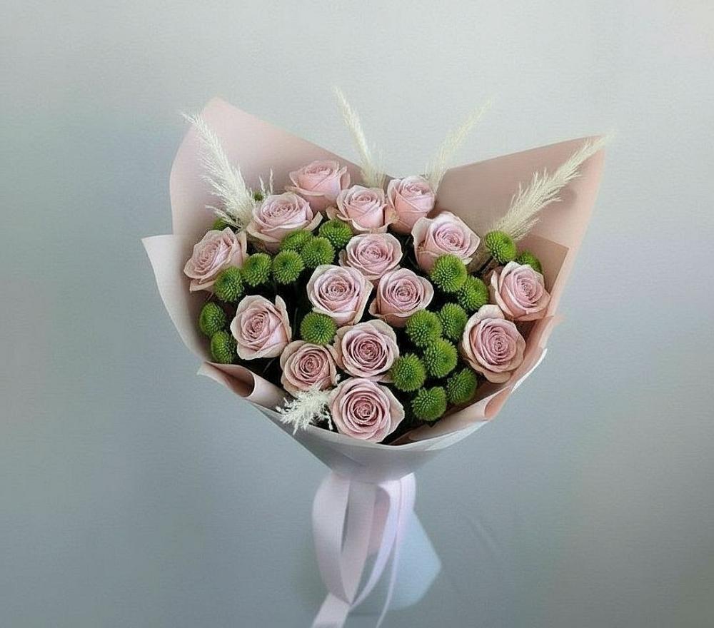 Букет цветов из: Розы и Хризантемы в городе Грязи