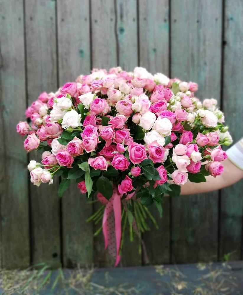 Букет Розовые кустовые розы Натали и Лав Лидия в городе Грязи