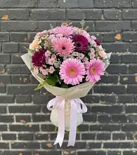 Букет цветов из:  Герберы и Хризантемы #REPLACE_PRED# городе Грязи