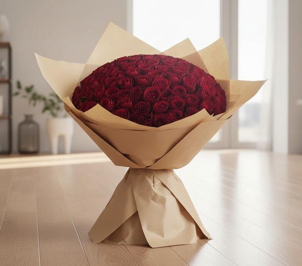 Букет 101 Красная роза в городе Грязи