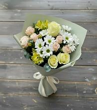 Букет цветов из:  Альстромерии, Розы и Хризантемы #REPLACE_PRED# городе Грязи